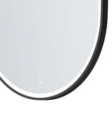 LED Noosa 1500(W)x750(H) Black Metal Frame Tuffi Mirror- Install Horizontal or Vertical