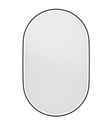 LED Noosa 1200(W)x750(H) Black Metal Frame Tuffi Mirror- Install Horizontal or Vertical - alternative product view