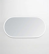 LED Noosa 1500(W)x750(H) White Metal Frame Tuffi Mirror- Install Horizontal or Vertical
