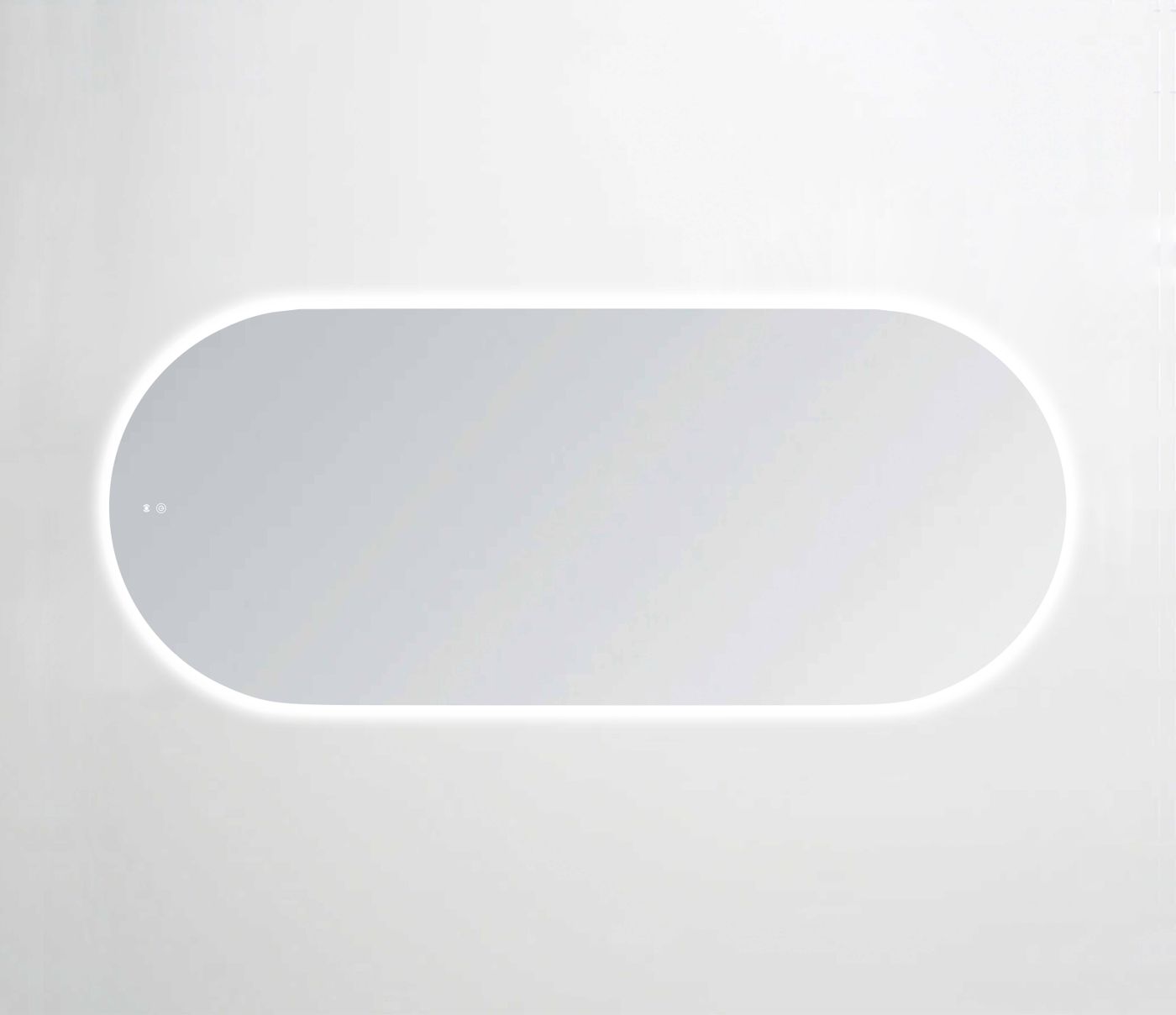 LED Noosa 1800(W)x750(H) Frameless Tuffi Mirror - Install Horizontal or Vertical