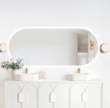 LED Noosa 1800(W)x750(H) Frameless Tuffi Mirror - Install Horizontal or Vertical
