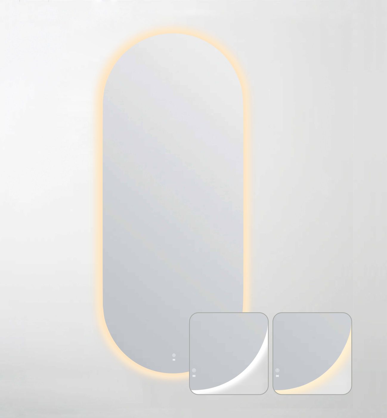 LED Noosa 1800(W)x750(H) Frameless Tuffi Mirror - Install Horizontal or Vertical
