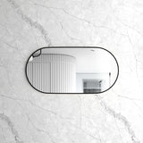 Noosa 1200(W)x600(H) Black Metal Frame Tuffi Mirror- Install Horizontal or Vertical