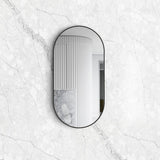 Noosa 1200(W)x600(H) Black Metal Frame Tuffi Mirror- Install Horizontal or Vertical