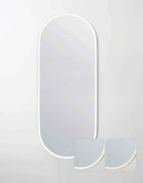 LED Noosa 1800(W)x750(H) White Metal Frame Mirror- Install Horizontal or Vertical