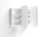 LED Newport 1200(W)x750(H) White Shaving Cabinet - Premium Edition