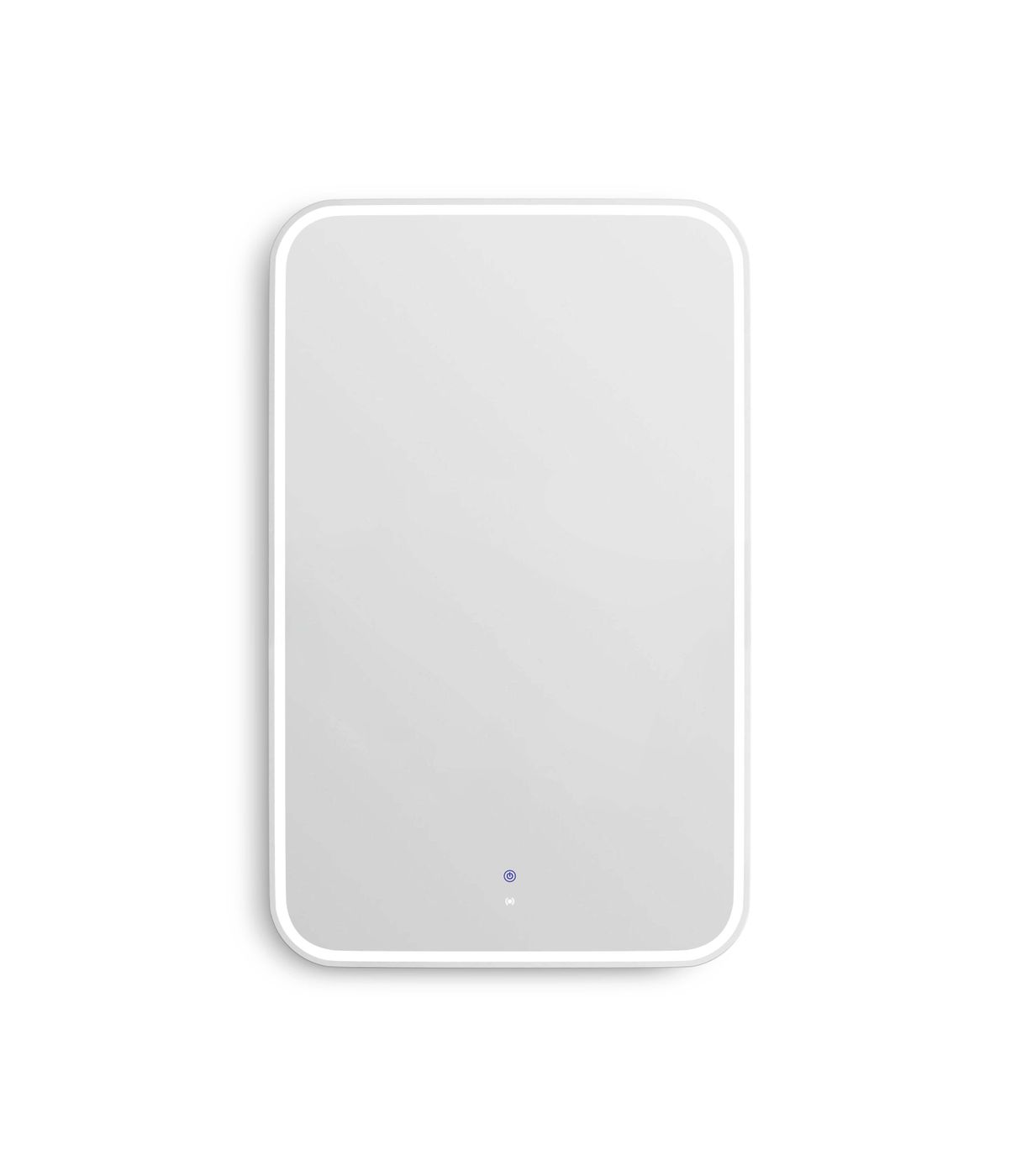 LED Newport 1200(W)x750(H) White Metal Frame Tuffi Mirror- Install Horizontal or Vertical