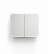 LED Newport 900(W)x750(H) White Shaving Cabinet - Premium Edition