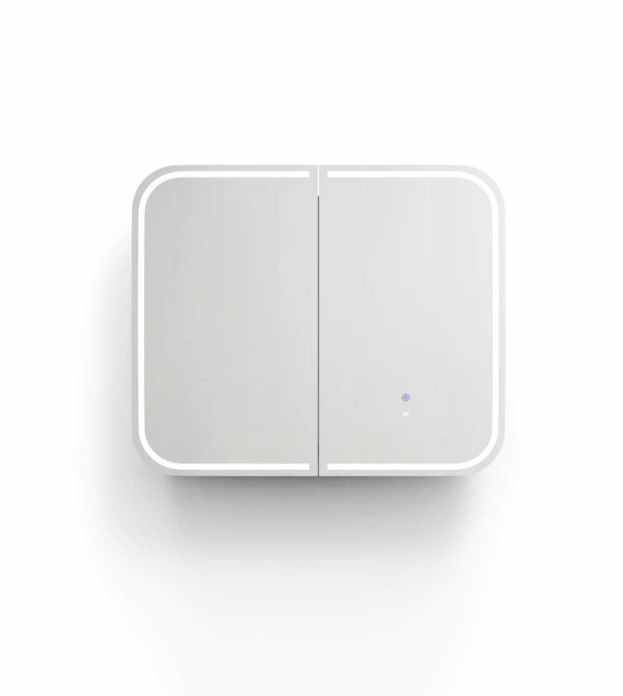 LED Newport 900(W)x750(H) White Shaving Cabinet - Premium Edition