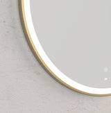 LED Bondi 800mm Gold Metal Frame Tuffi Mirror