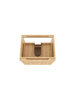 Byron Fluted 600mm Woodland Oak Wall Hung Vanity - rear mounting detail