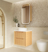 Otti Byron Fluted Vanity 600mm Single Basin