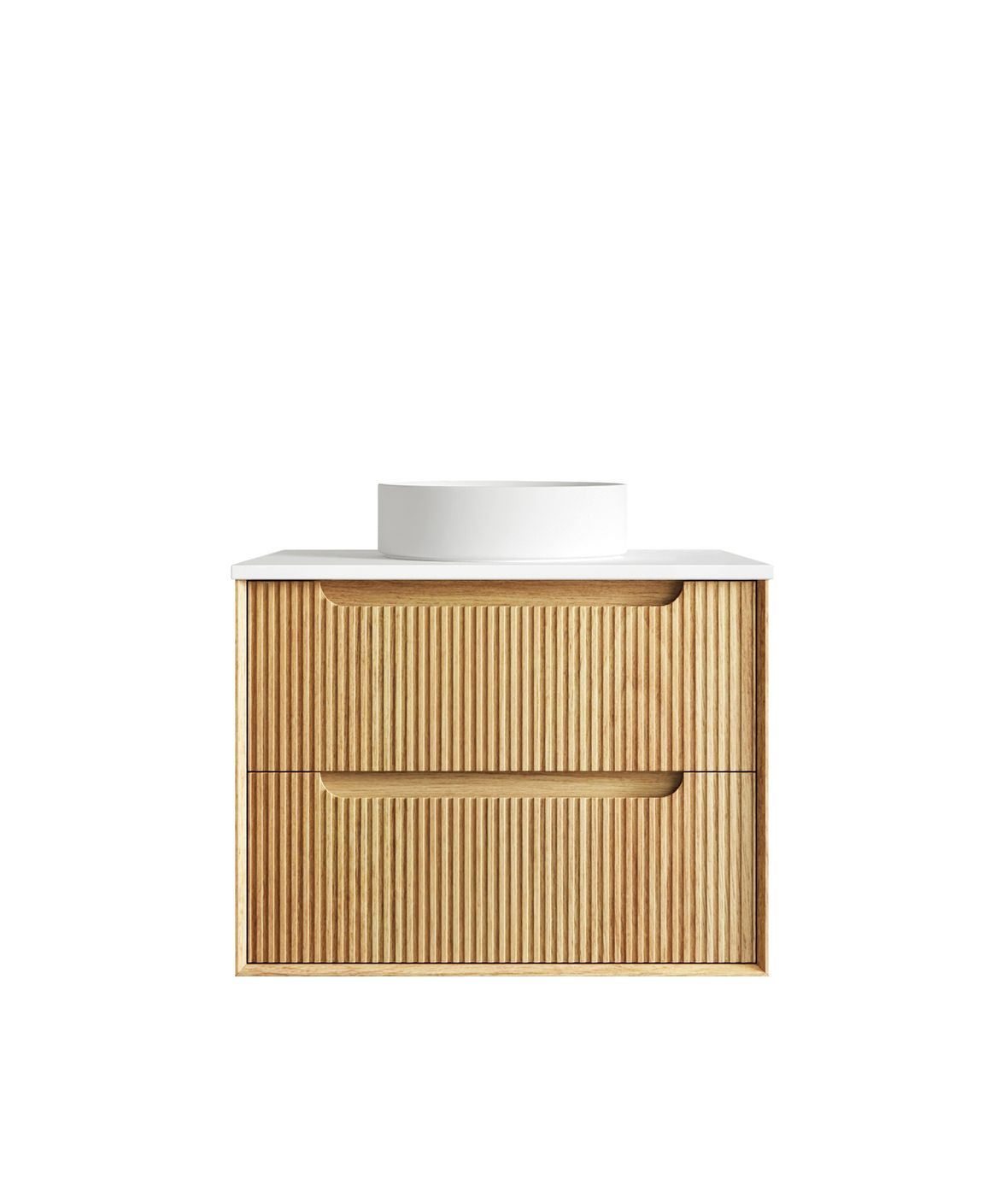 Otti Byron Fluted Vanity 750mm Single Basin