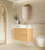 Otti Byron Fluted Vanity 750mm Single Basin
