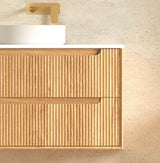 Otti Byron Fluted Vanity 1500mm Double Basin