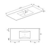 Laguna Mark II 1200mm Woodland Oak Wall Hung Vanity