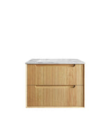 Byron Fluted 750mm Woodland Oak Wall Hung Vanity