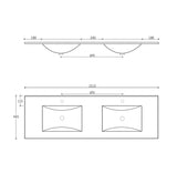 Laguna Mark II 1500mm Woodland Oak Wall Hung Vanity