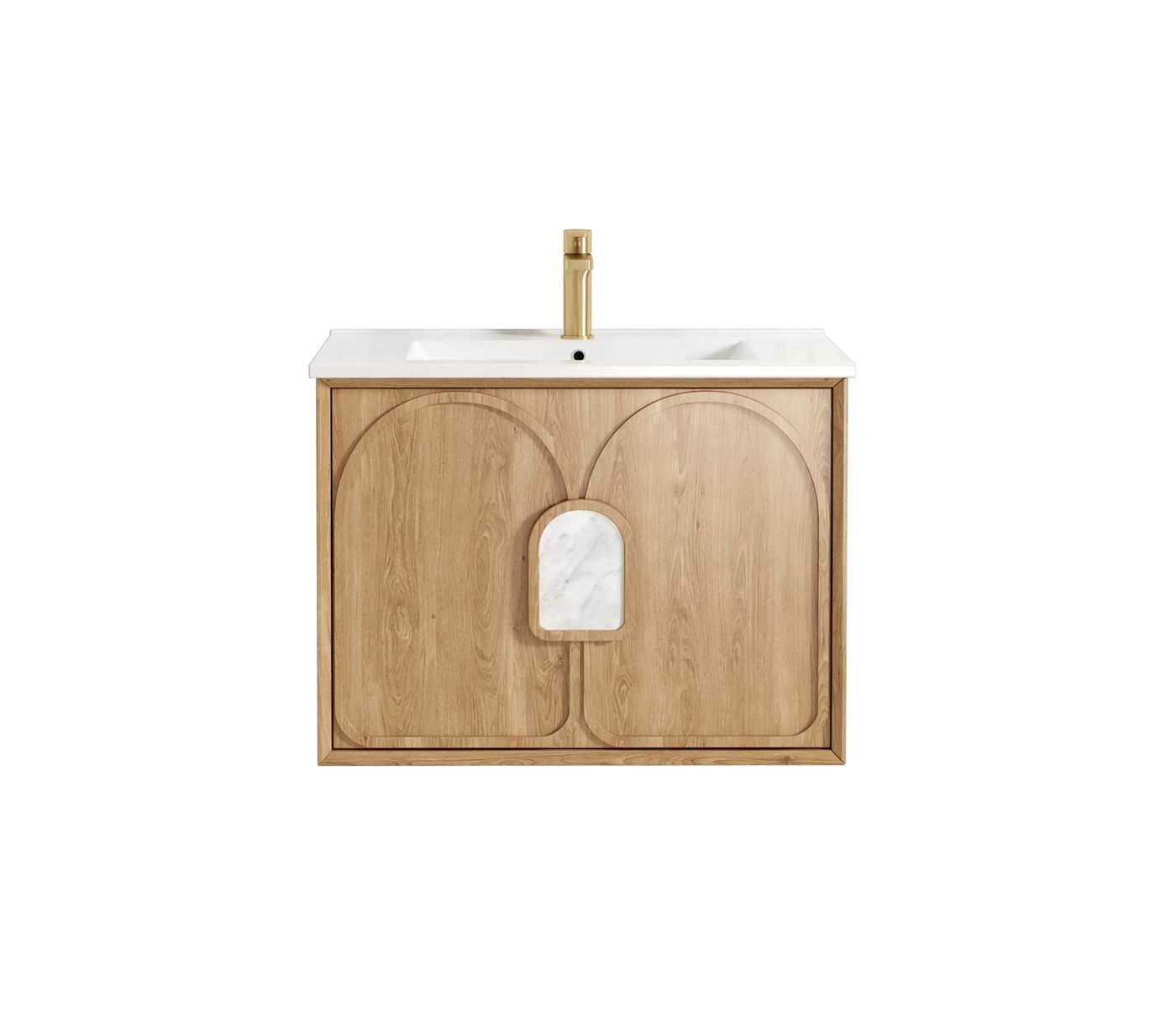 Laguna Mark II 750mm Woodland Oak Wall Hung Vanity