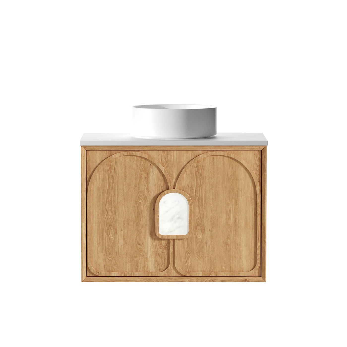 Laguna Mark II 750mm Woodland Oak Wall Hung Vanity