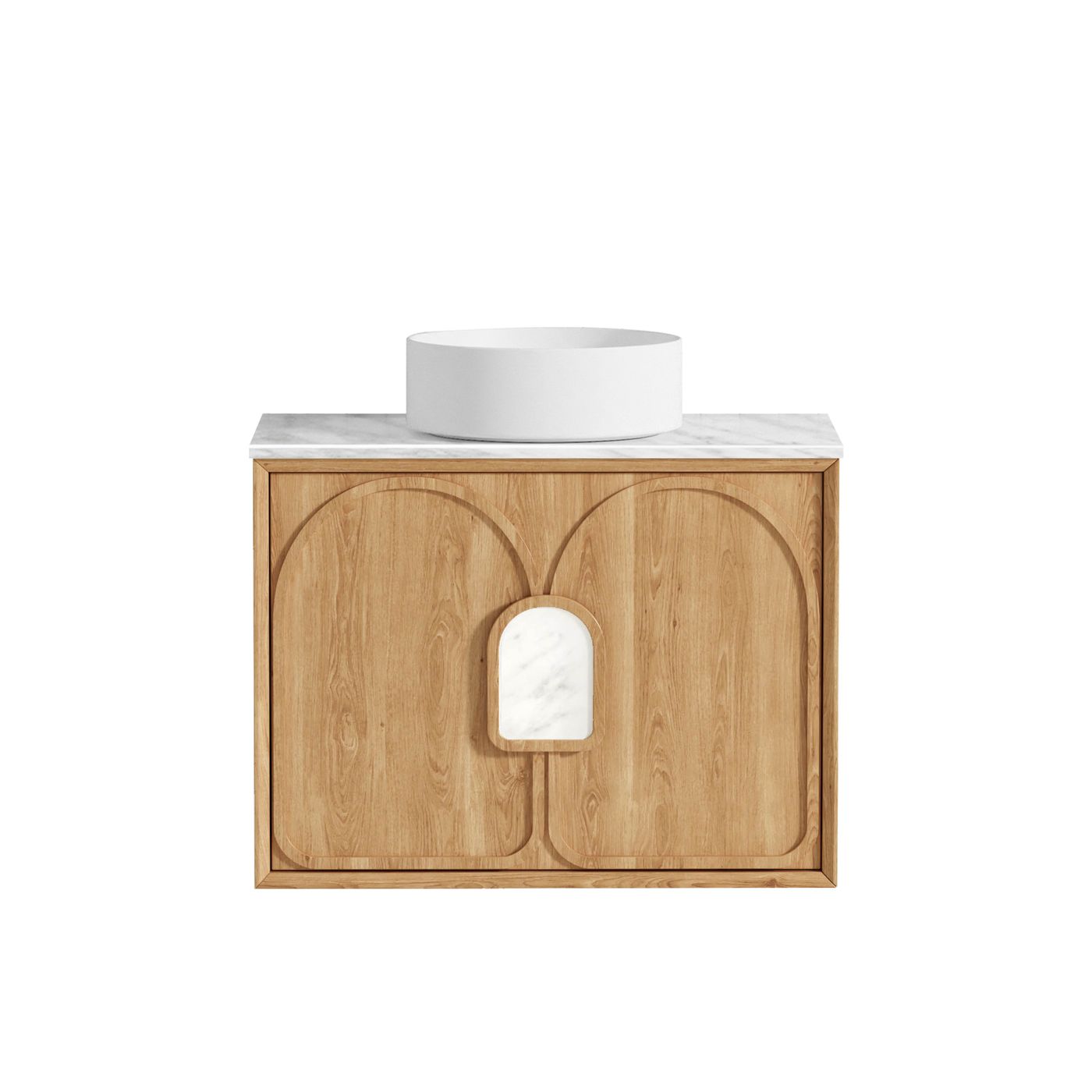 Laguna Mark II 750mm Woodland Oak Wall Hung Vanity