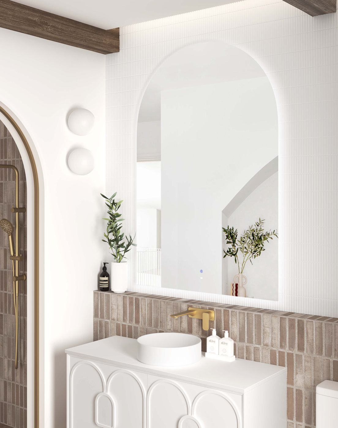 LED Archie 1500(H)x1000(W) Frameless Mirror