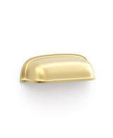 Newport - 90mm Brushed Brass Handle (Premium Solid Brass Construction)