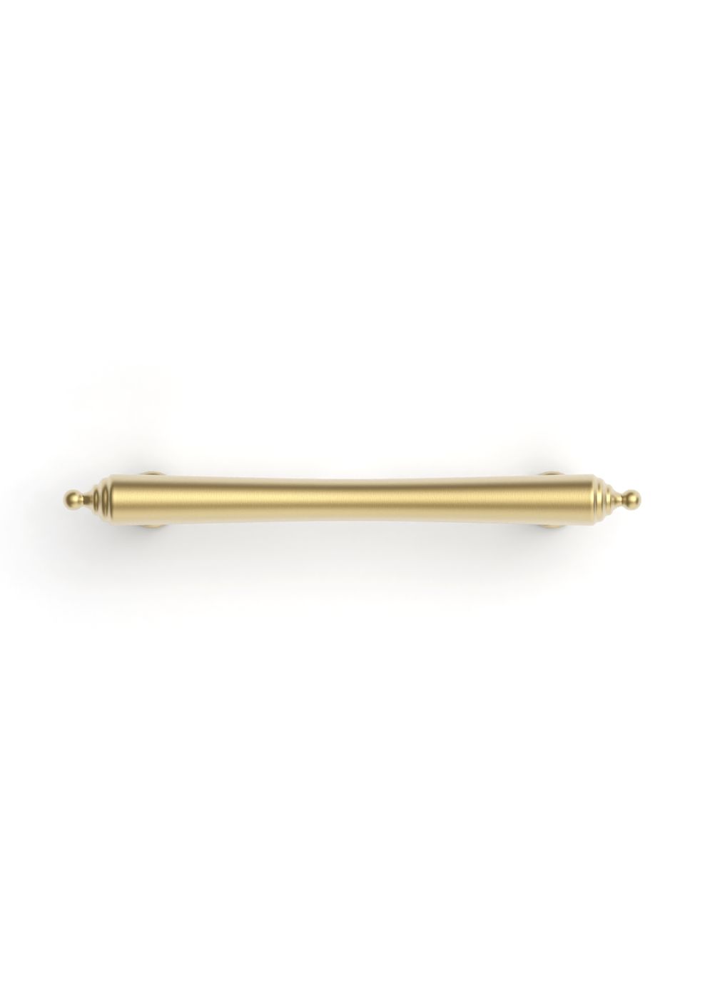 Heirloom - 140mm Brushed Brass Handle (Premium Solid Brass Construction)