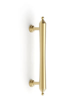 Heirloom - 140mm Brushed Brass Handle (Premium Solid Brass Construction)