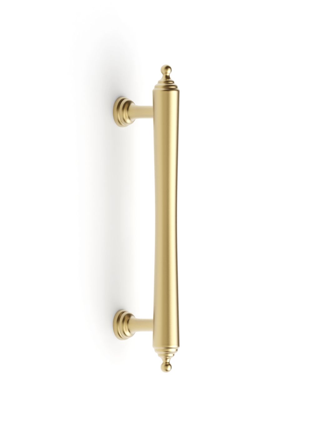 Heirloom - 140mm Brushed Brass Handle (Premium Solid Brass Construction)