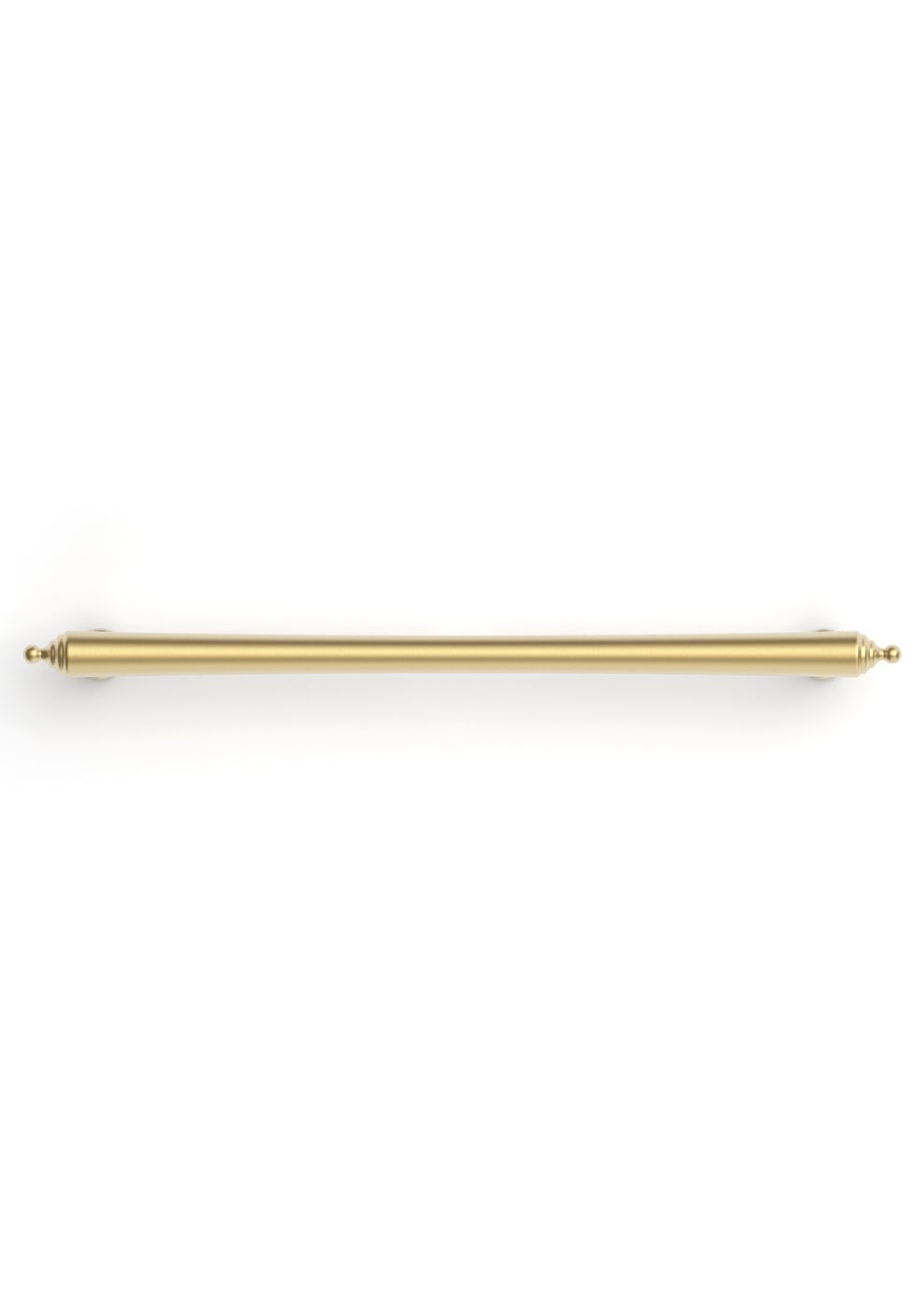 Heirloom - 233mm Brushed Brass Handle (Premium Solid Brass Construction)