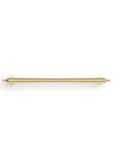 Heirloom - 233mm Brushed Brass Handle (Premium Solid Brass Construction)