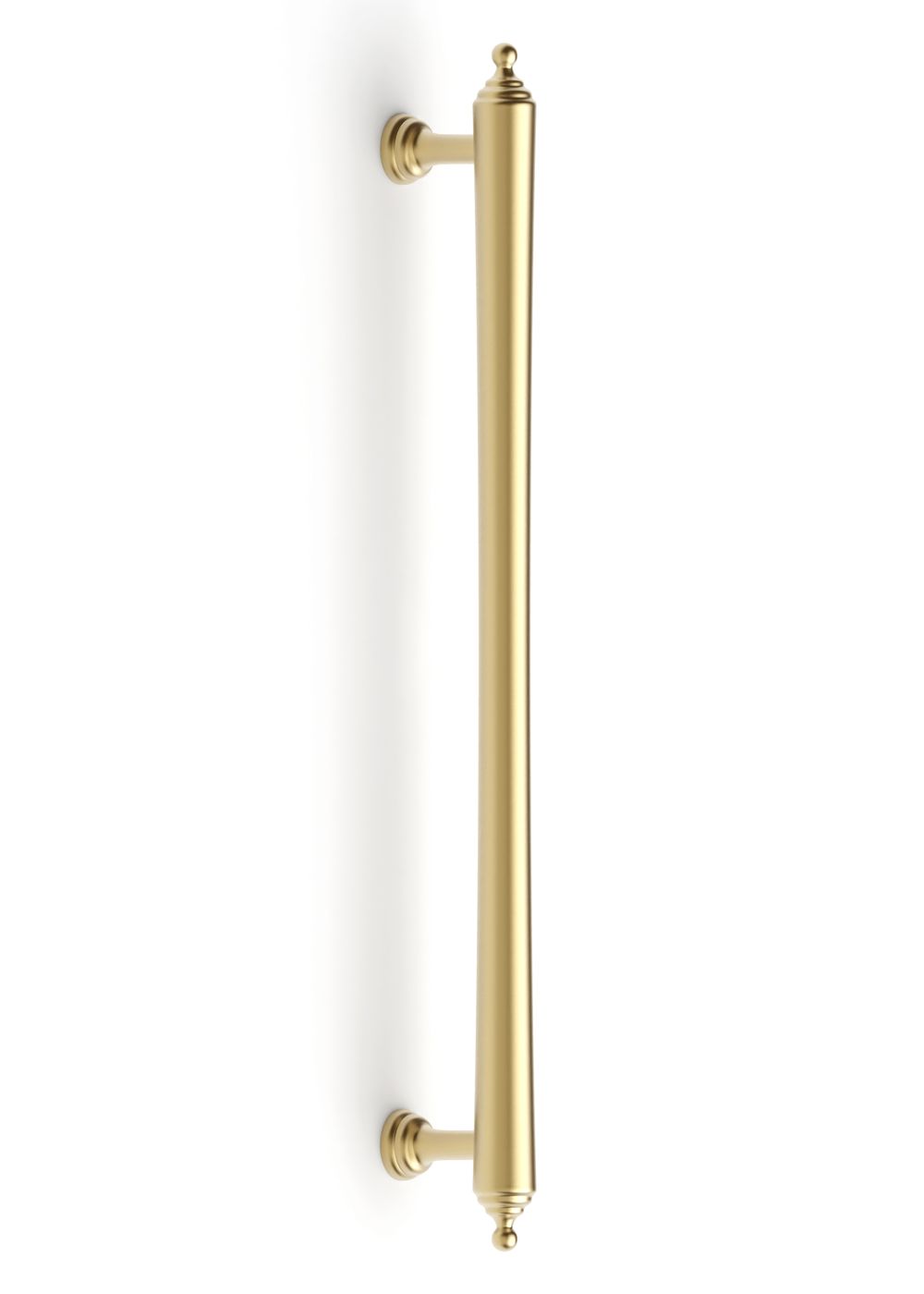 Heirloom - 233mm Brushed Brass Handle (Premium Solid Brass Construction)
