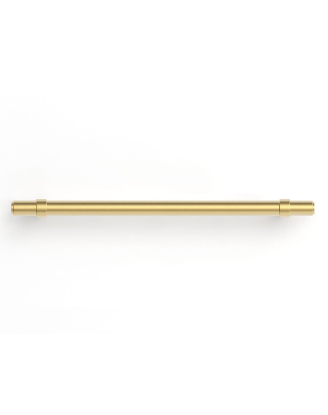 Astor - 240mm Brushed Brass Handle (Premium Solid Brass Construction) - close-up detail view