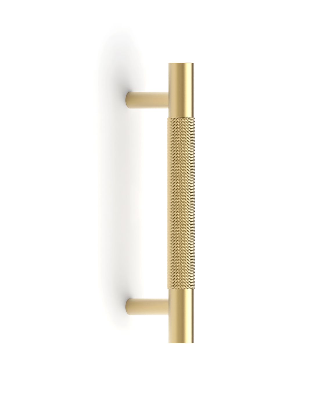 Nord - 130mm Brushed Brass Handle (Premium Solid Brass Construction)