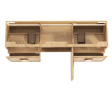 Laguna Mark II 1800mm Woodland Oak Wall Hung Vanity - rear mounting detail