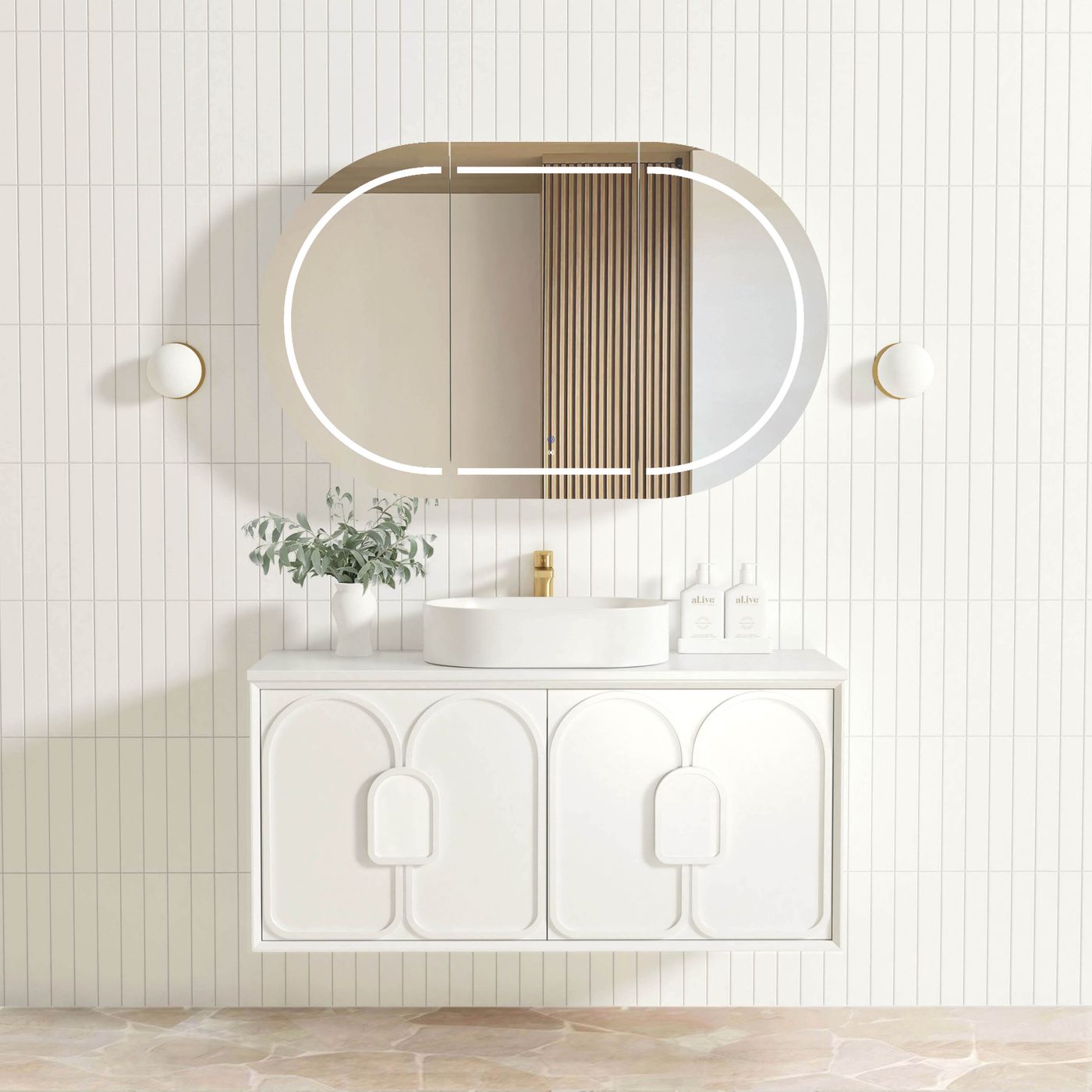Laguna Mark II 1200mm Matte White Wall Hung Vanity
