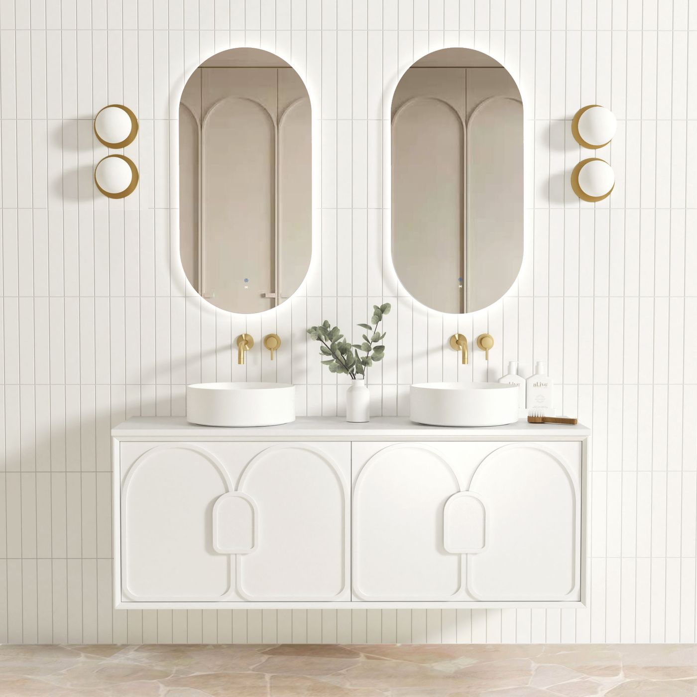 Laguna Mark II 1500mm Matte White Wall Hung Vanity