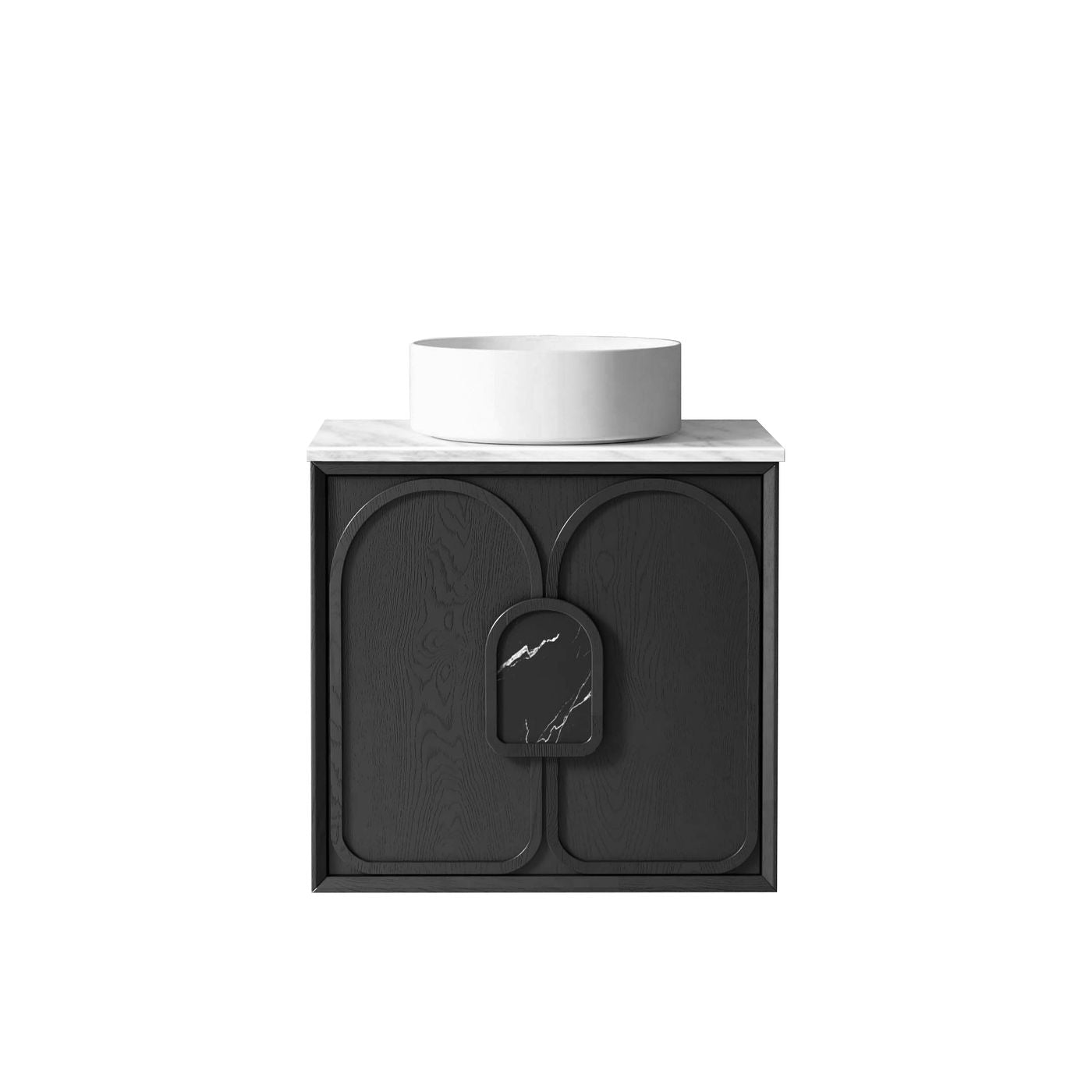 Laguna Mark II 600mm Black Oak Wall Hung Vanity