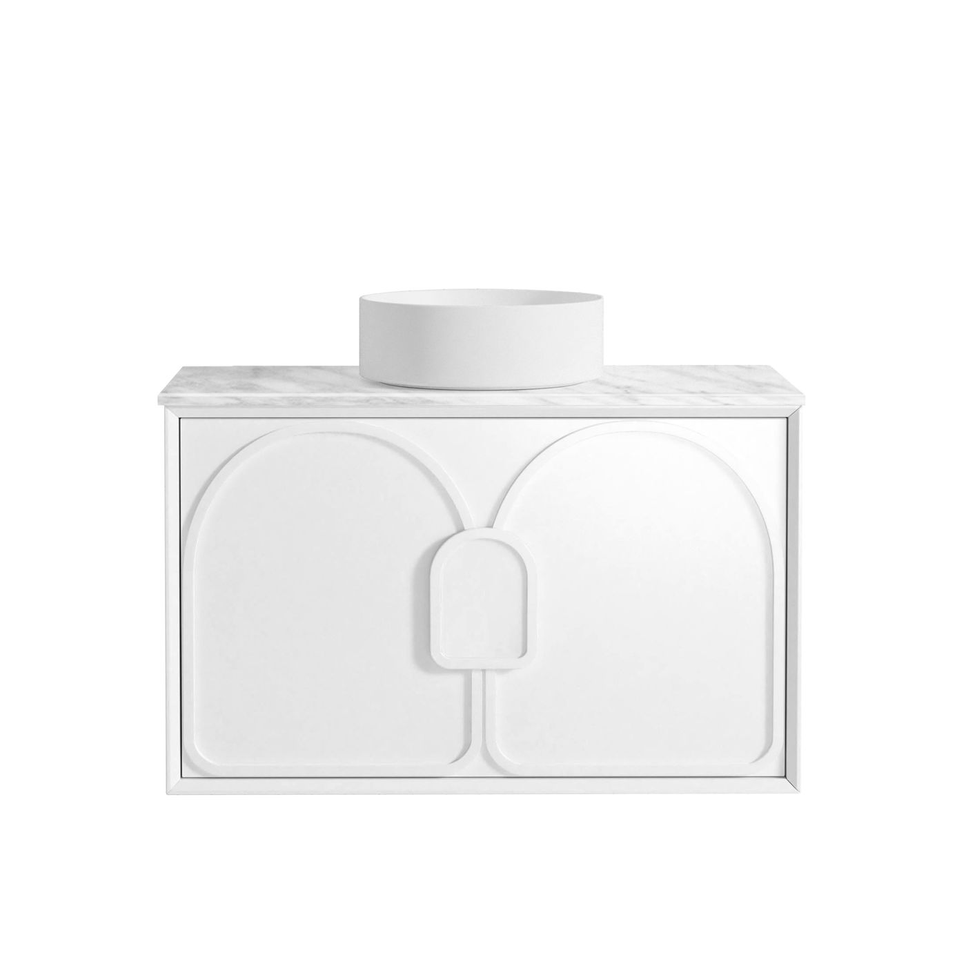 Laguna Mark II 900mm Matte White Wall Hung Vanity