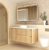 Otti Byron Fluted Vanity 1200mm Single Basin