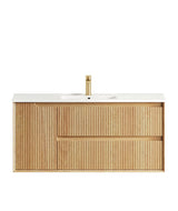Byron Fluted 1200mm Woodland Oak Wall Hung Vanity