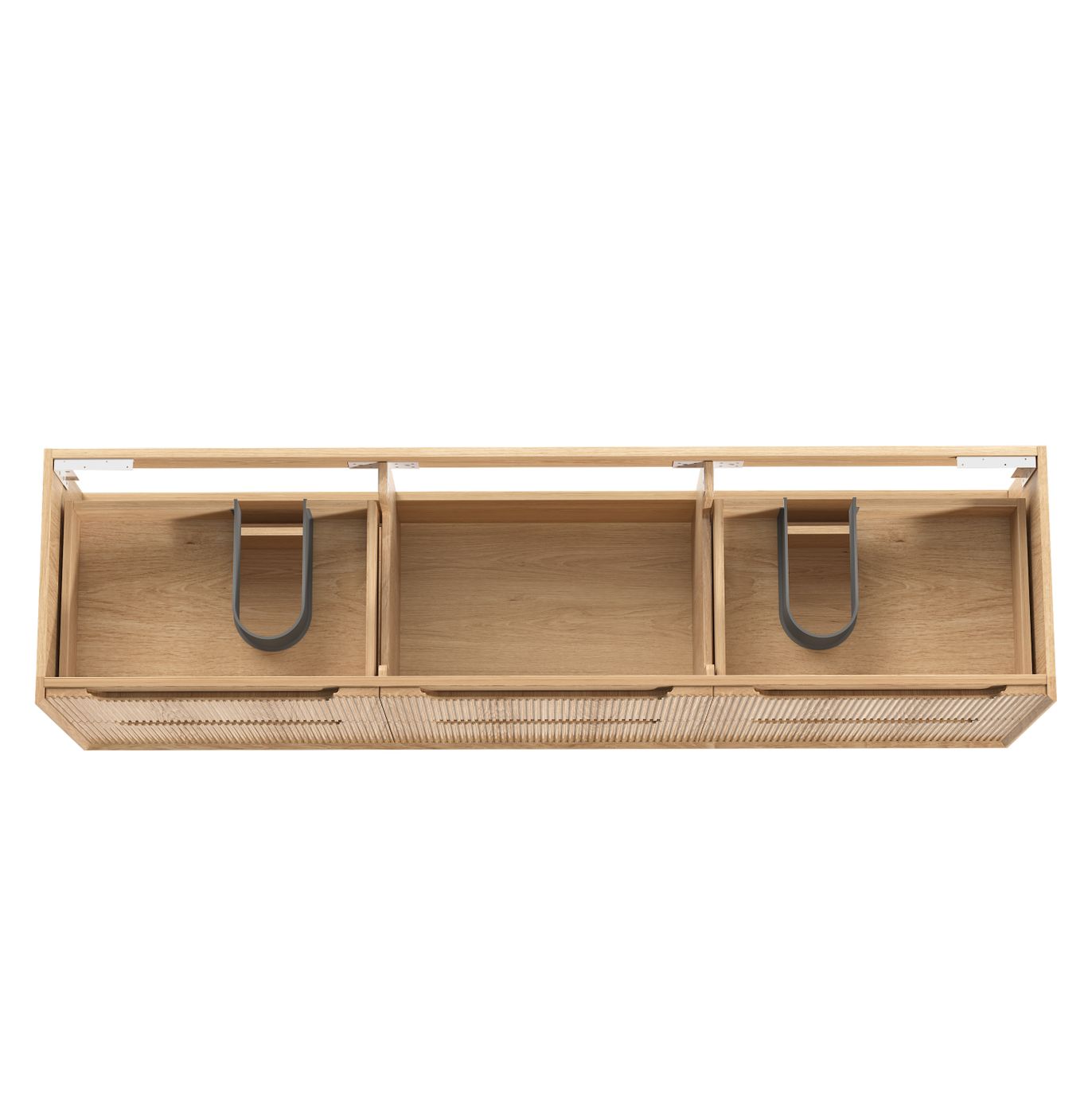 Byron Fluted 1800mm Woodland Oak Wall Hung Vanity