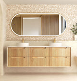 Otti Byron Fluted Vanity 1800mm Double Basin