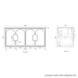 Laguna Mark II 1200mm Matte White Wall Hung Vanity