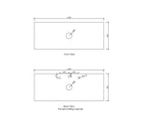 Laguna Mark II 1200mm Matte White Wall Hung Vanity