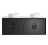 Laguna Mark II 1500mm Black Oak Wall Hung Vanity