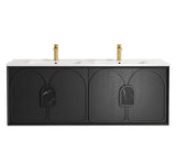 Laguna Mark II 1500mm Black Oak Wall Hung Vanity