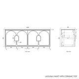 Laguna Mark II 1500mm Matte White Wall Hung Vanity