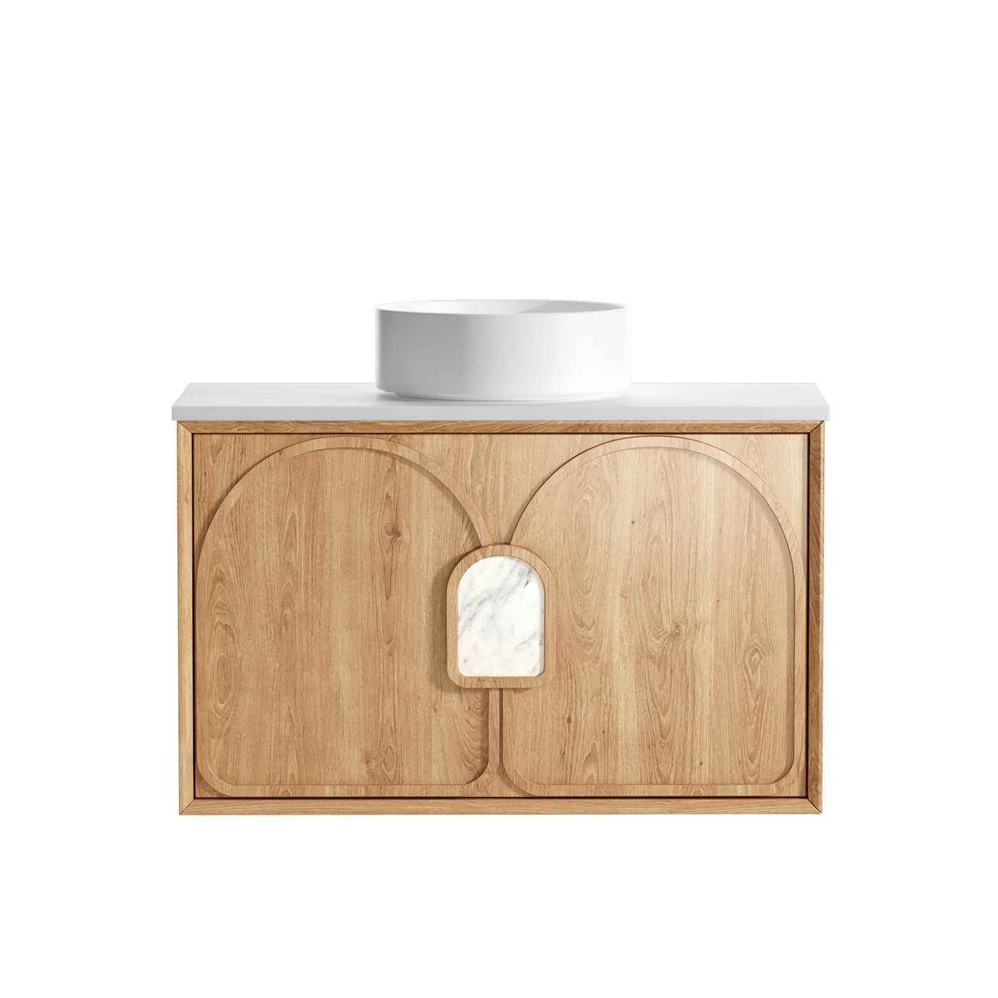 Laguna Mark II 900mm Woodland Oak Wall Hung Vanity